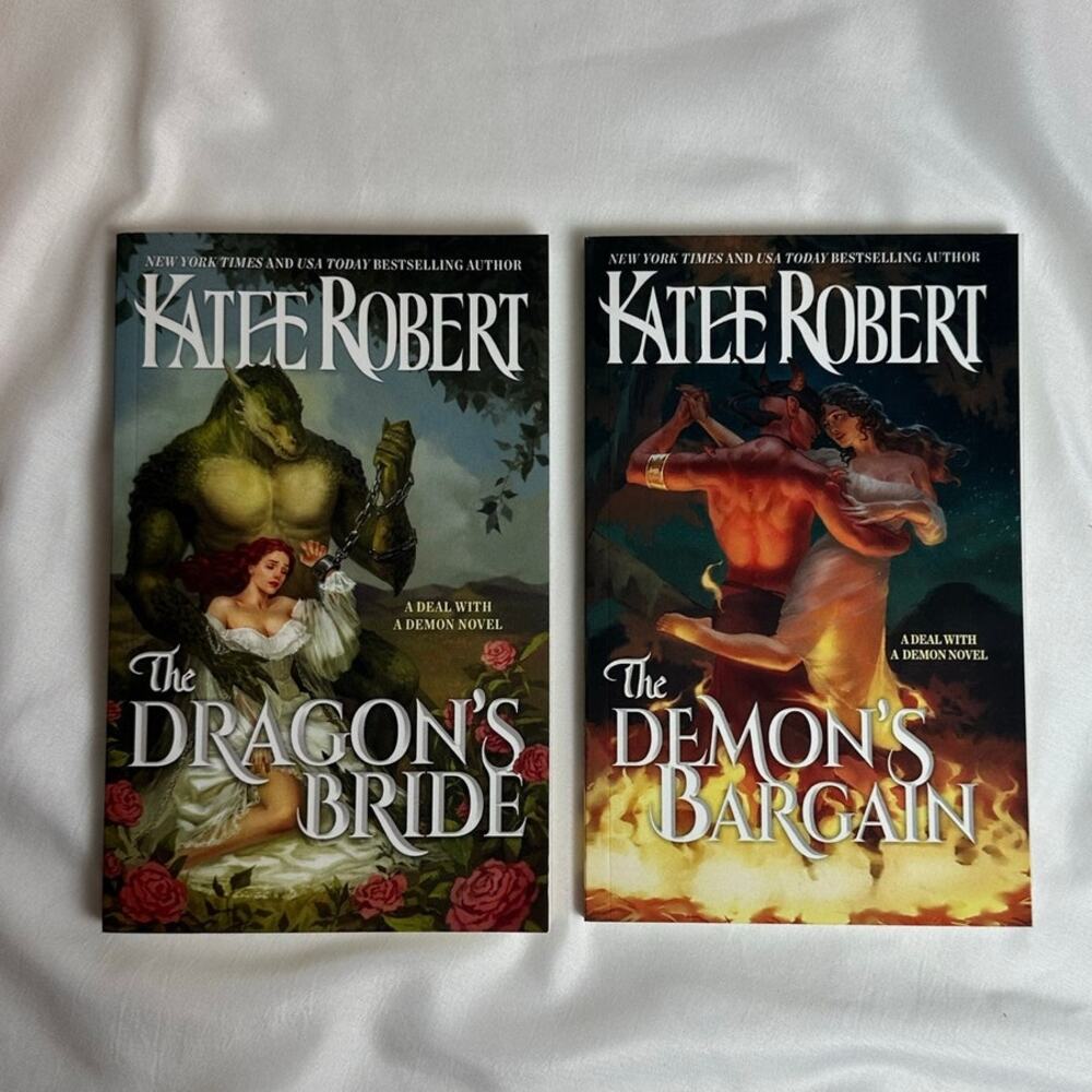 The Dragon's Bride The Demon's Bargain Katee Robert Indie Paperback 2 Book Set